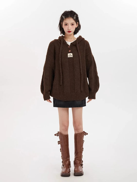 Cozy Knit Letter Sweaters