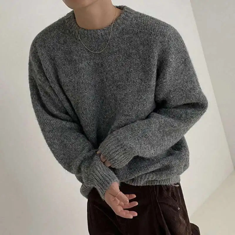 Casual Loose Round Neck Pullover Sweater