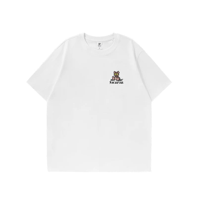 American Street Graffiti Print Oversized T-Shirt