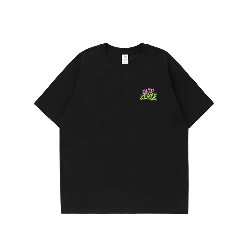 American Loose Fit Inflation Letter T-Shirt