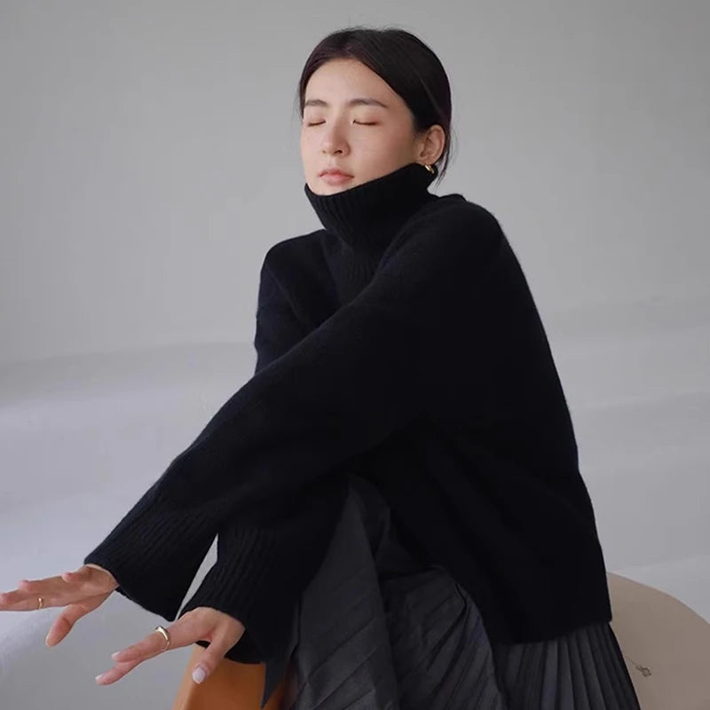 Cozy Knitted Turtleneck Sweater