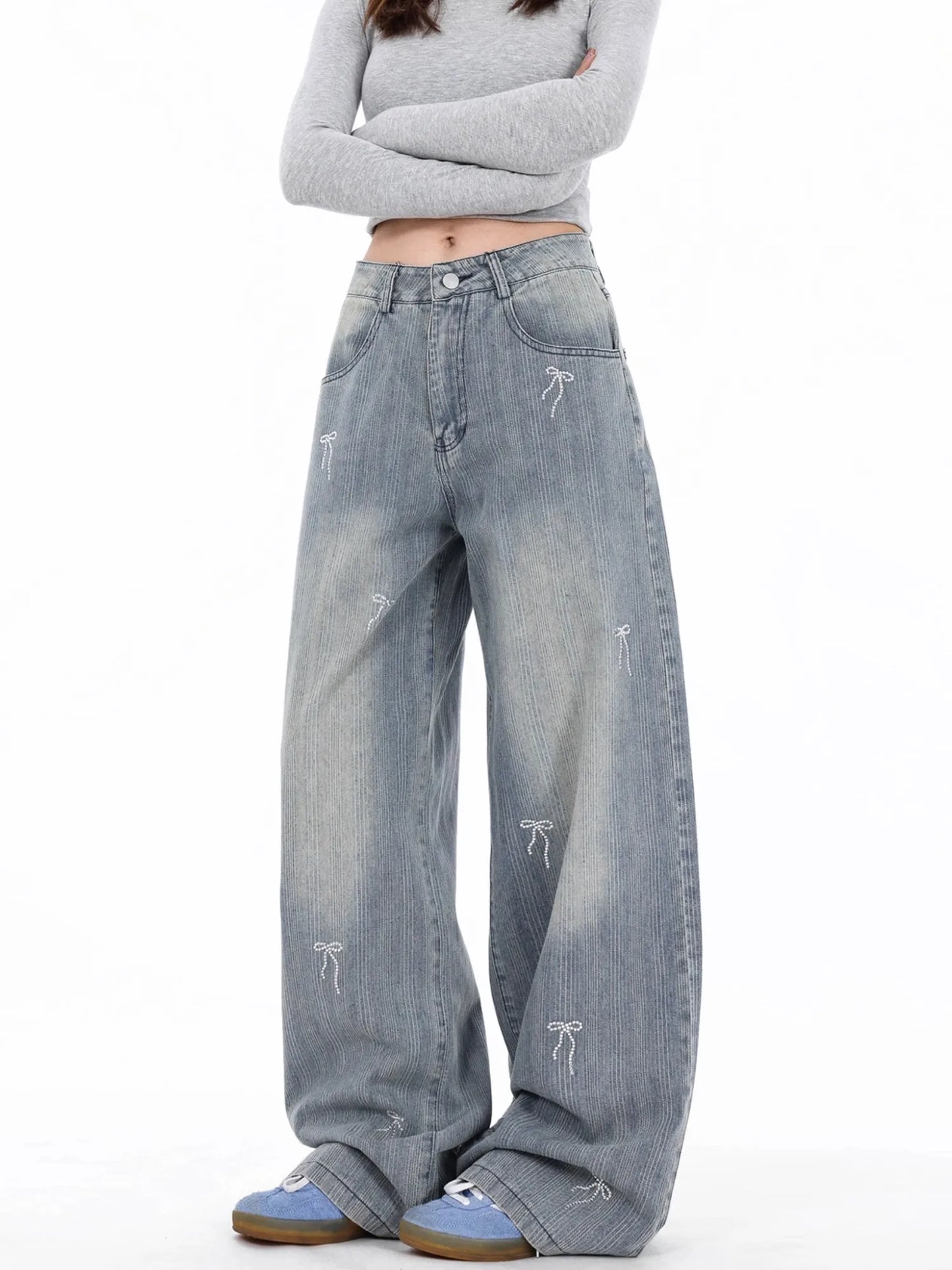 Retro Wide High Waisted Jeans