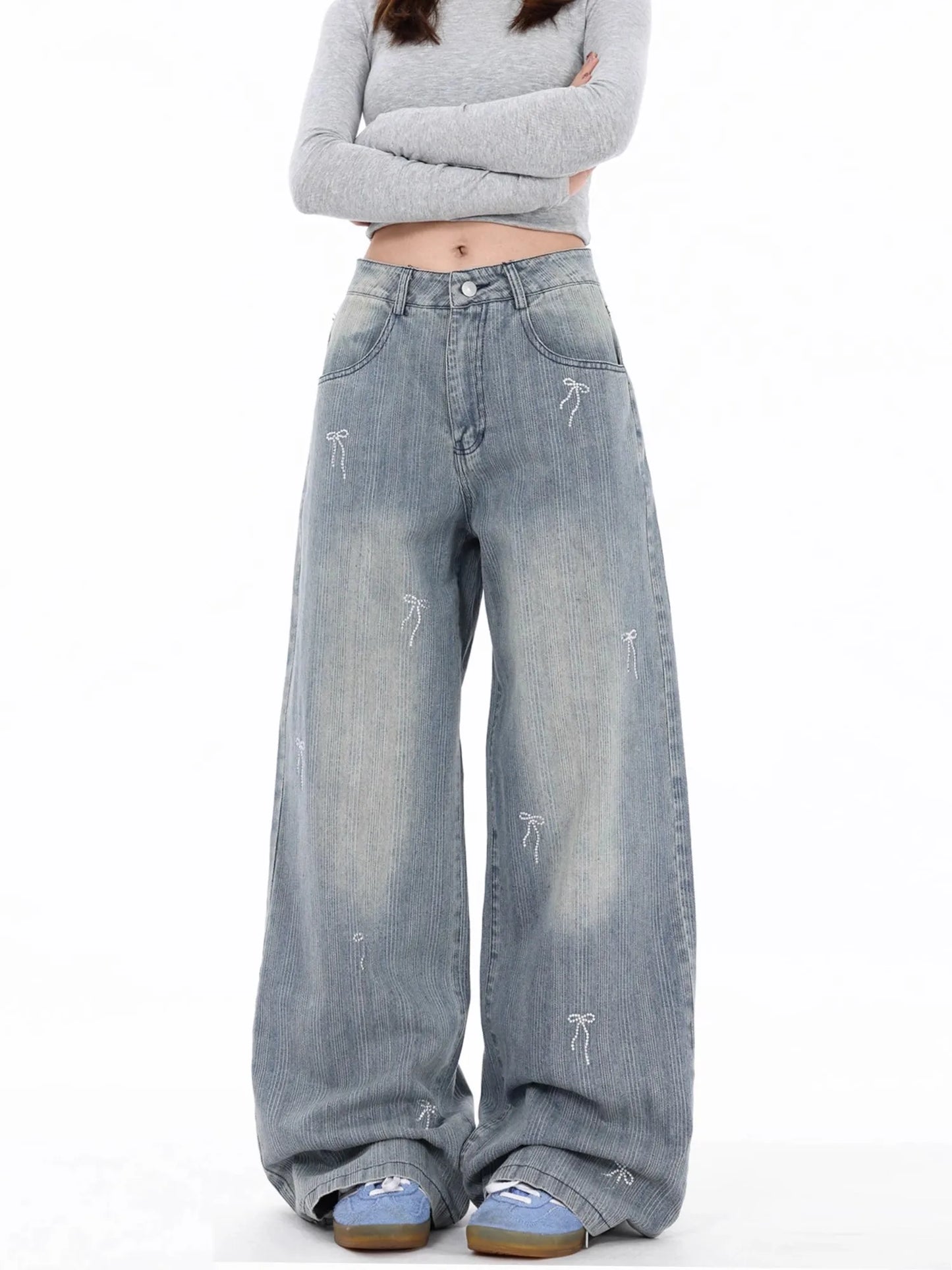 Retro Wide High Waisted Jeans