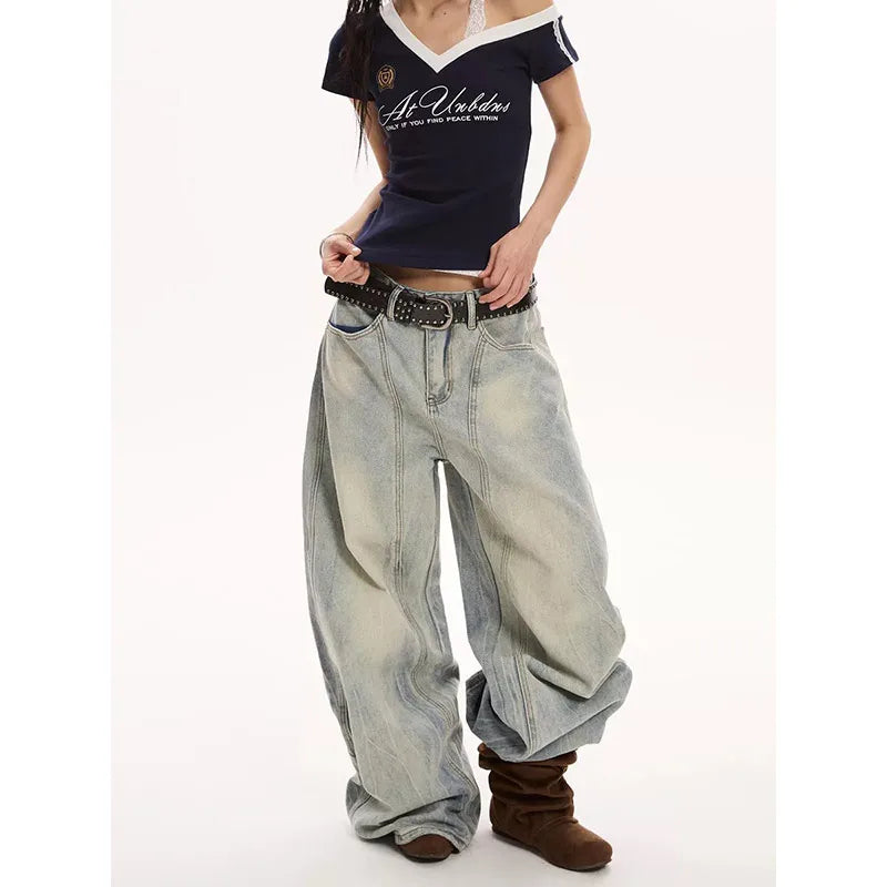 Blue Vintage Y2K Cargo Jeans