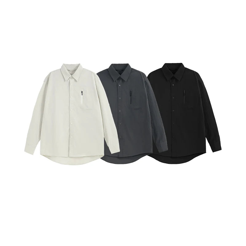 Durable Solid Minimalist Outdoor Long Shirt