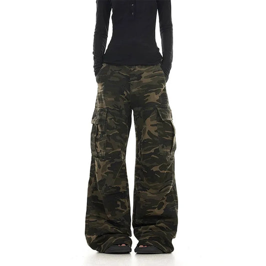 New Camouflage Y2K Hip Hop Jeans