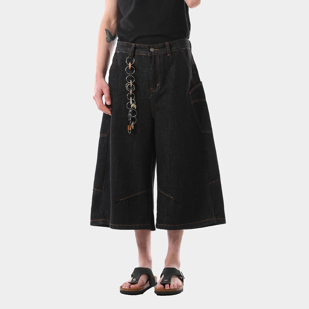 American Retro Loose Fit Cropped Jorts