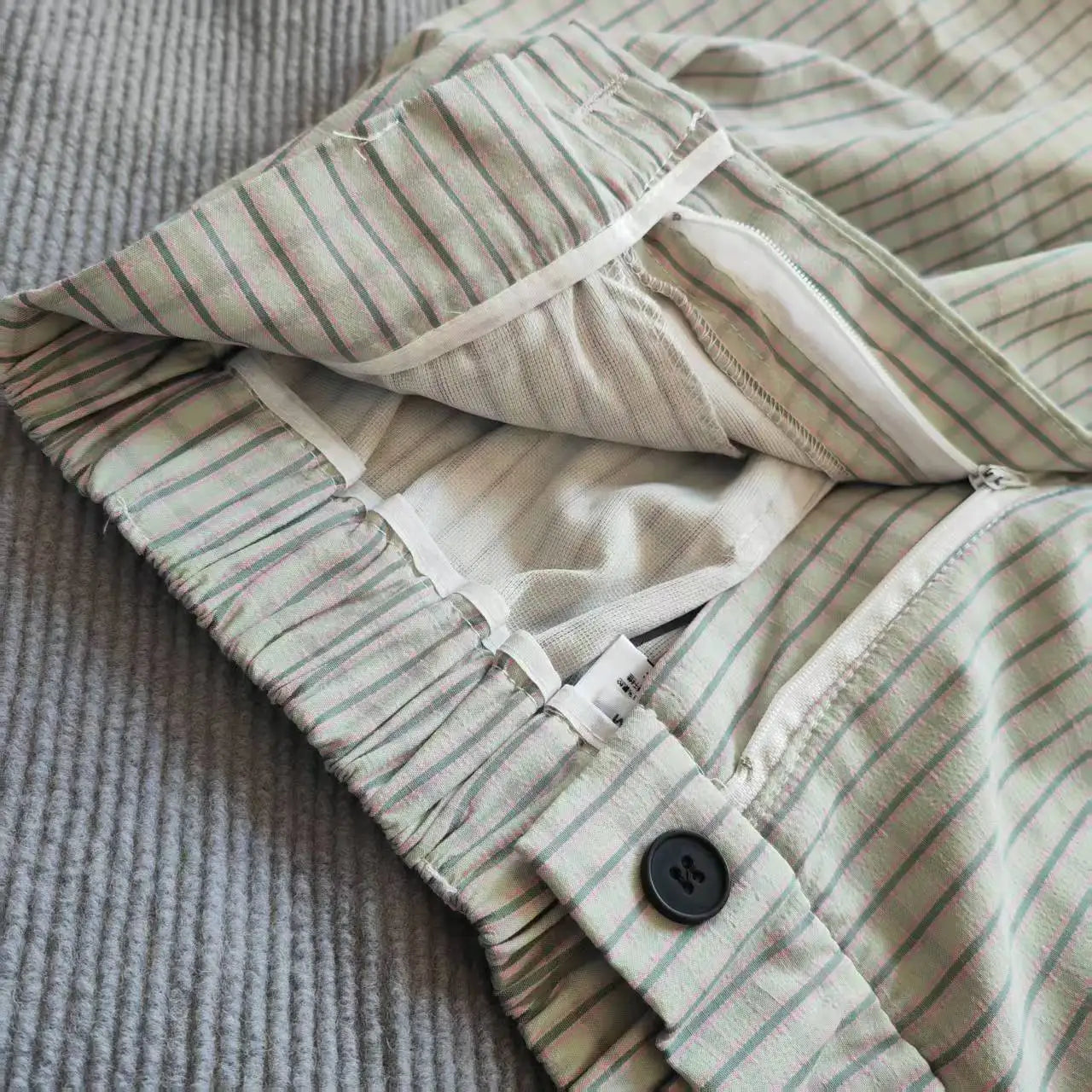Loose Striped Wide Leg Trousers Pants