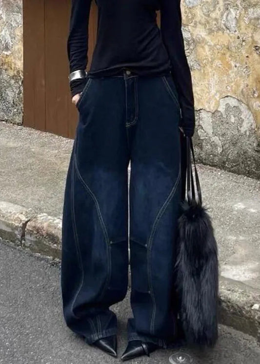 Baggy High Waist Blue Jeans
