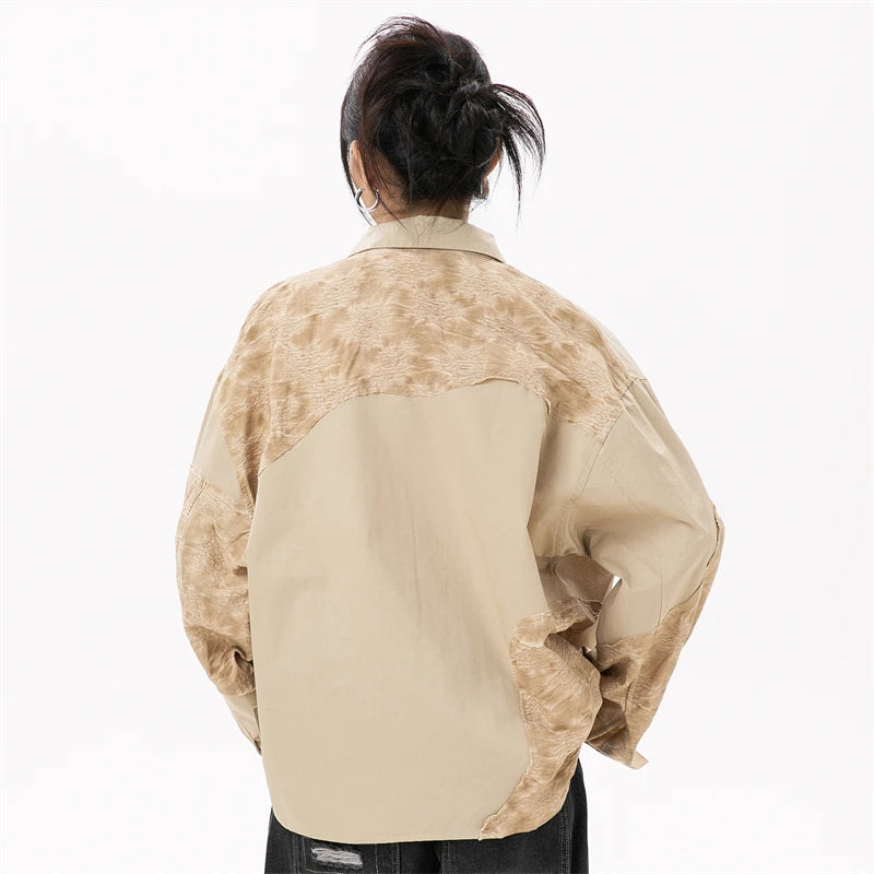 Luxury Stylish Patchwork Blouse Trend Shirt