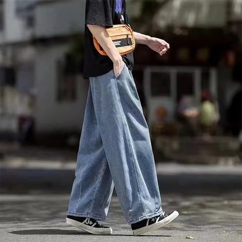 Loose Fit Wide Leg Denim Jeans