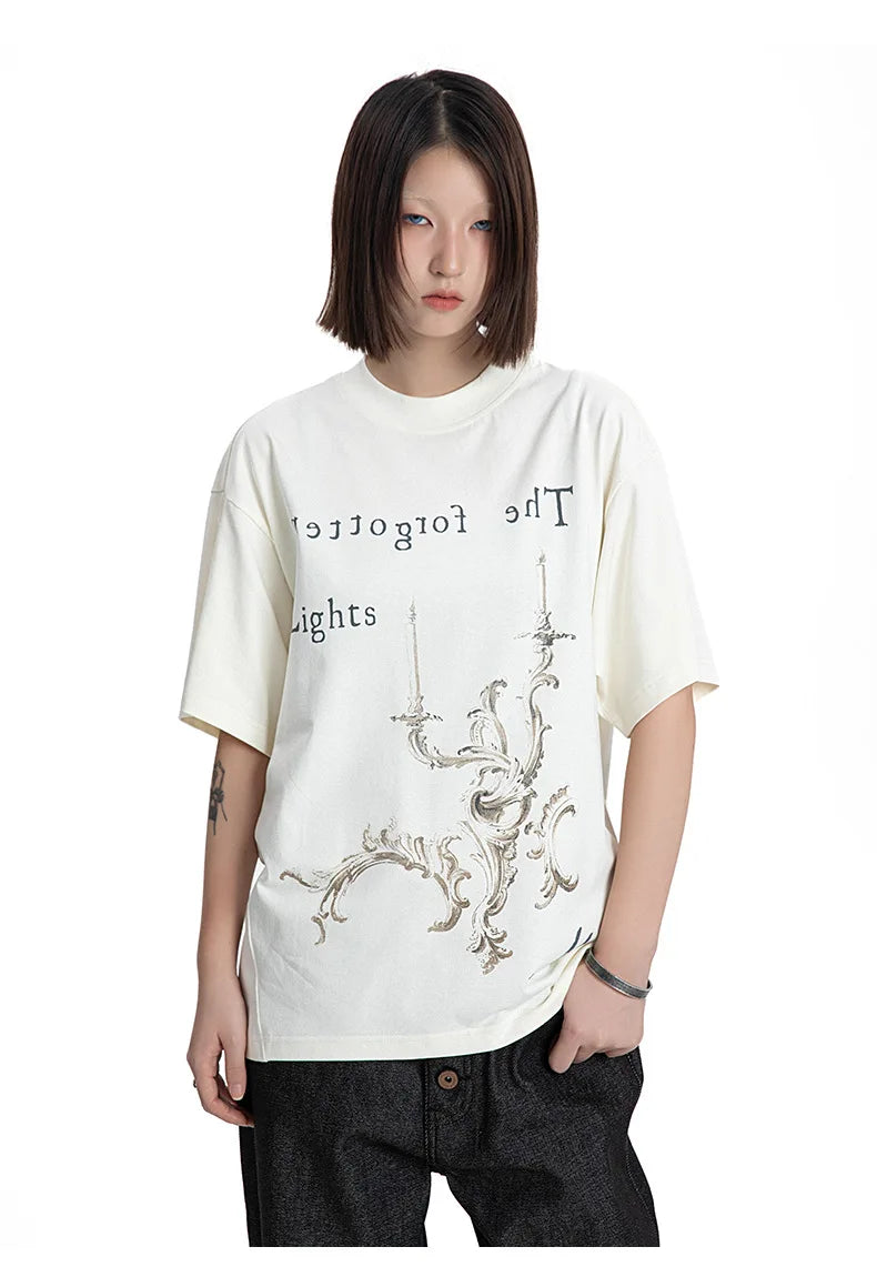Extreme Vintage Letter Print Casual T-Shirt