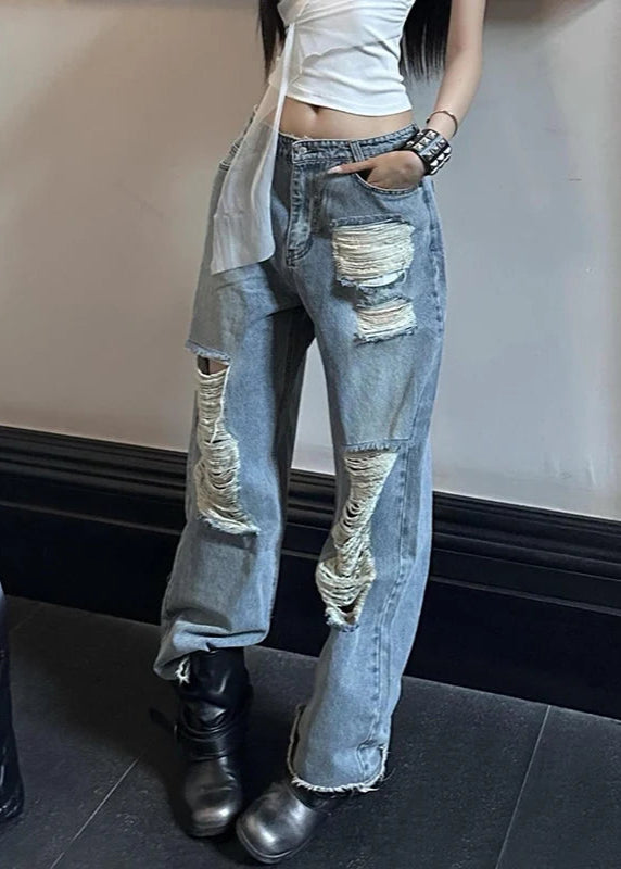 Relaxed Fit Vintage Blue Jeans