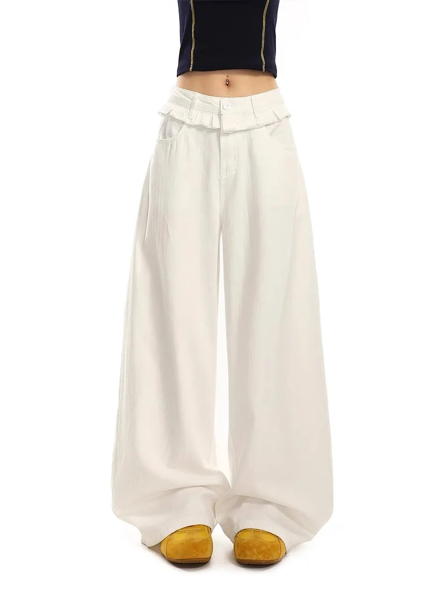 Vintage Baggy High Waist Lace Jeans