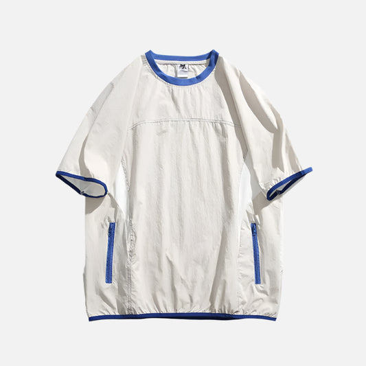 Quick Dry City Boy Techwear Zipper T-Shirt