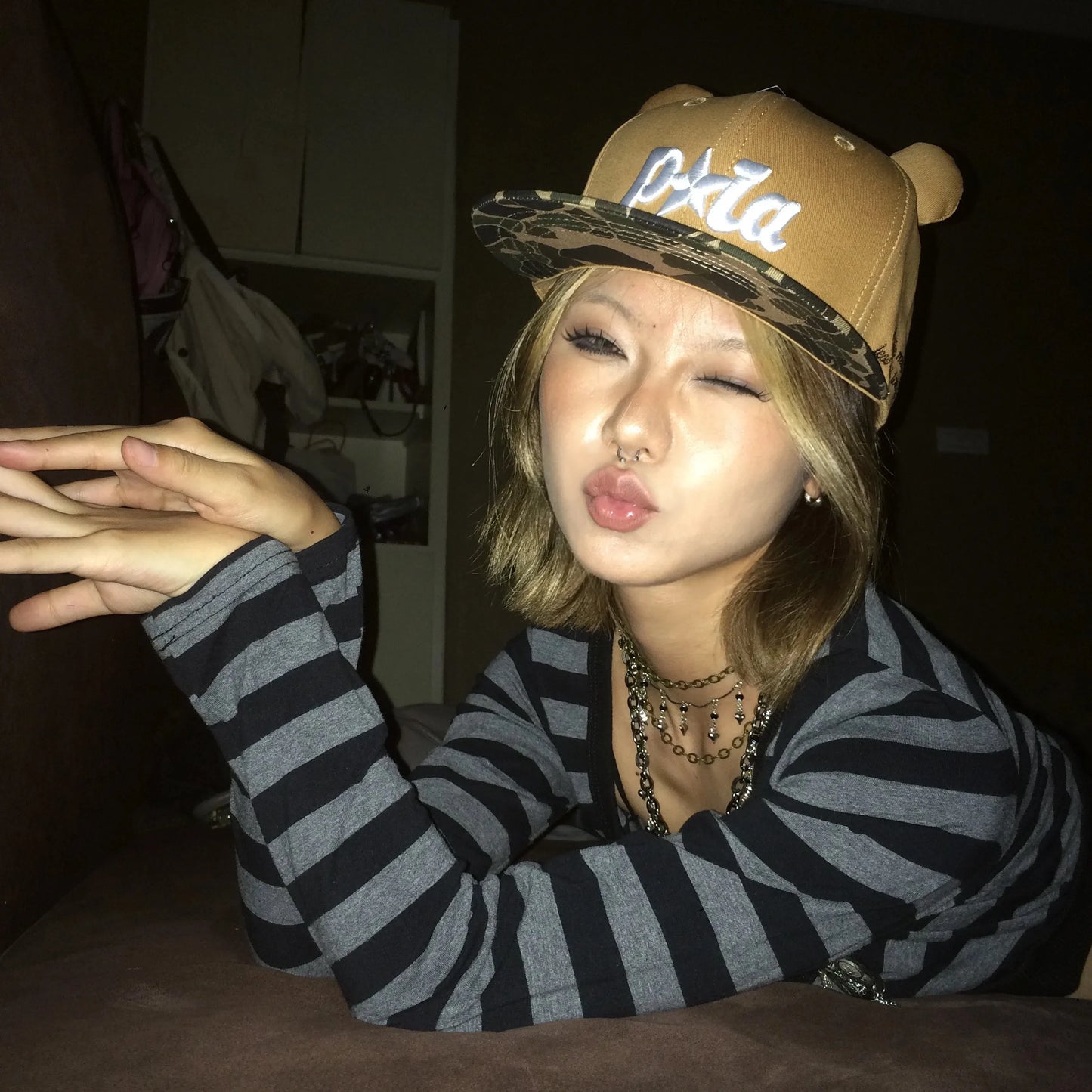 Vintage Striped Long Sleeved Y2K T-Shirt