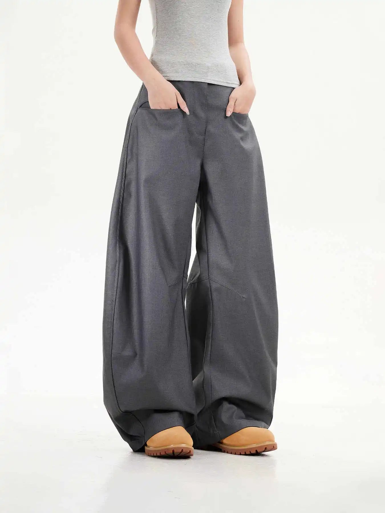 Vintage Black Goth Oversize Wide Pants