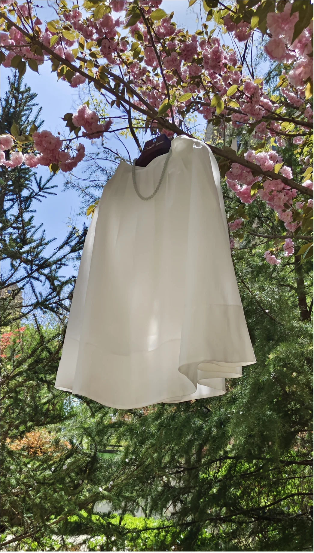 Fluffy Green Retro French Umbrella Skirt