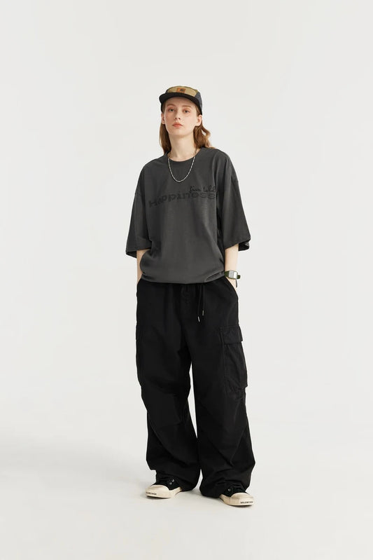 Trendy Wide Leg Cargo Pants