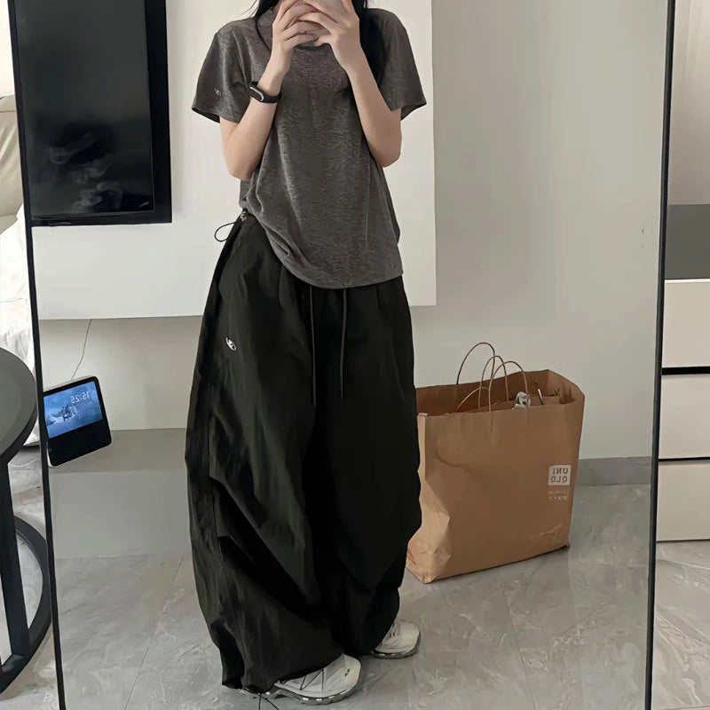 White Wide Leg Oversized Sweatpants