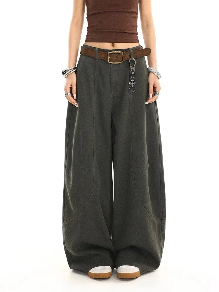 High Waist Vintage Baggy Wide Jeans