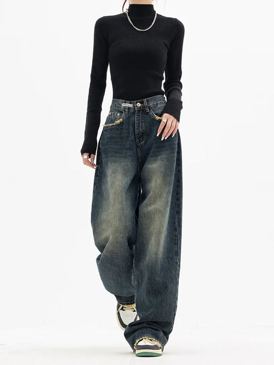Vintage High Waist Wide Leg Jeans