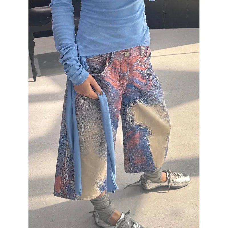 High Waist Blue Denim Summer Jorts