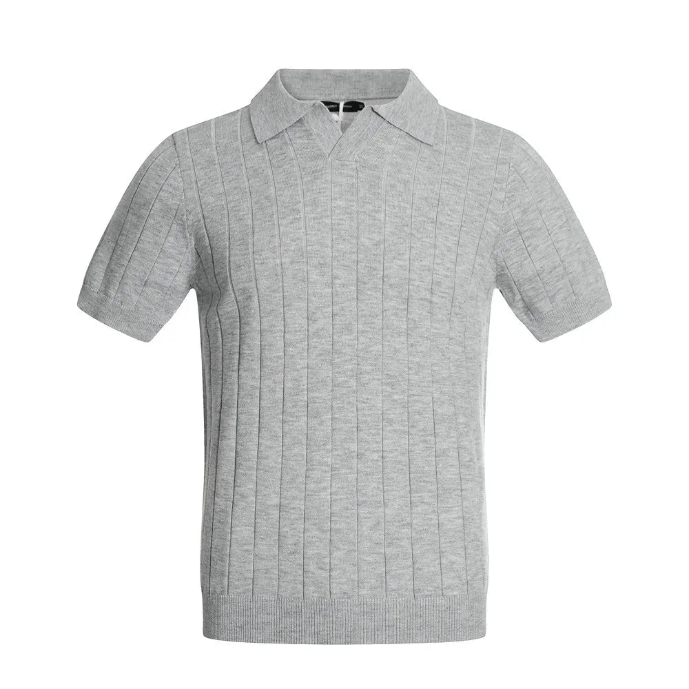 Minimalist Knitted Short Sleeve T-Shirt