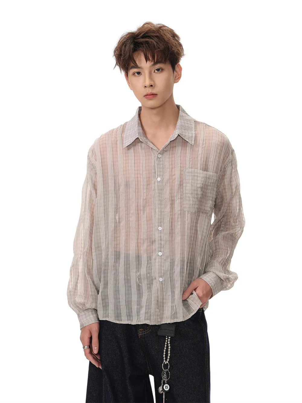 Retro Plaid Long Sleeve Shirt