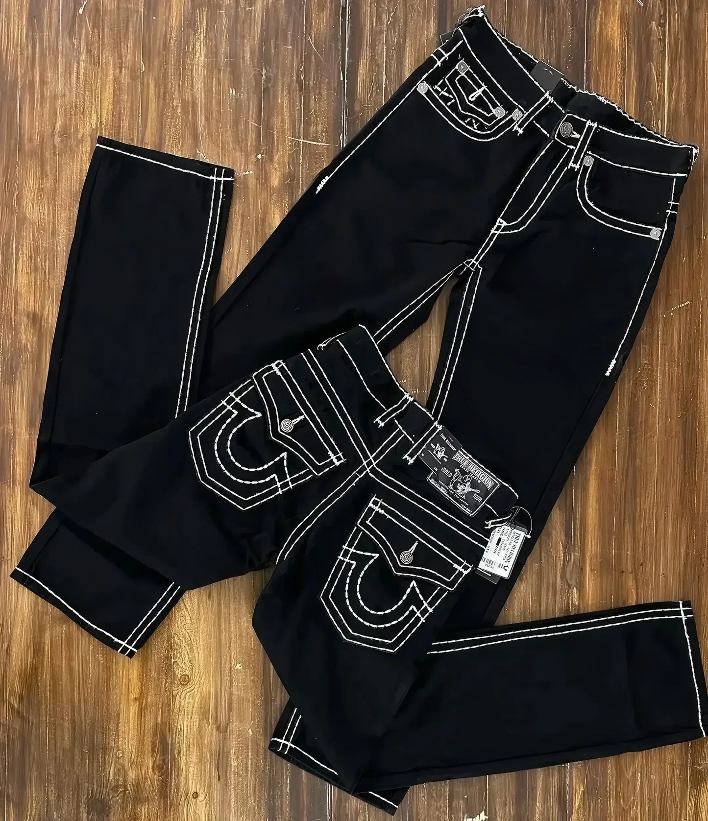 Vintage Buddha Embroidered High Waist Jeans