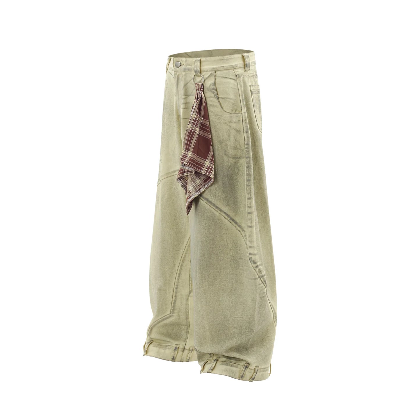 Bold Wide Leg Hip Hop Jeans