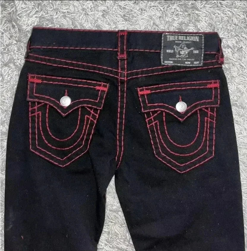 Vintage Buddha Embroidered High Waist Jeans