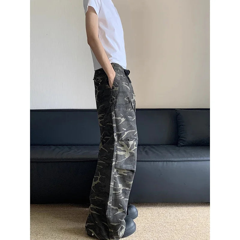 Vintage Camouflage Oversize Cargo Pants
