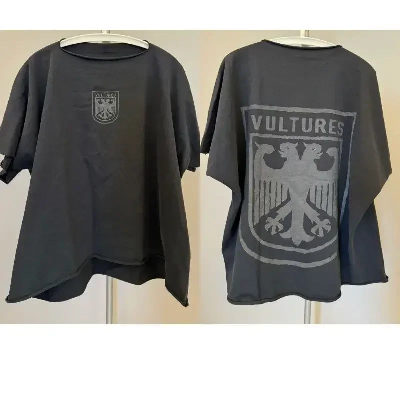 Eagle Print Loose Casual Cotton T-Shirt