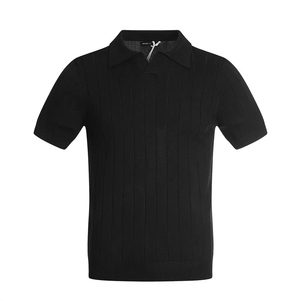 Minimalist Knitted Short Sleeve T-Shirt