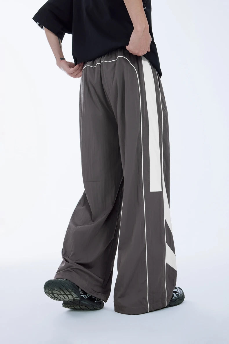 Inflation Retro Patchwork Wide Leg Pants