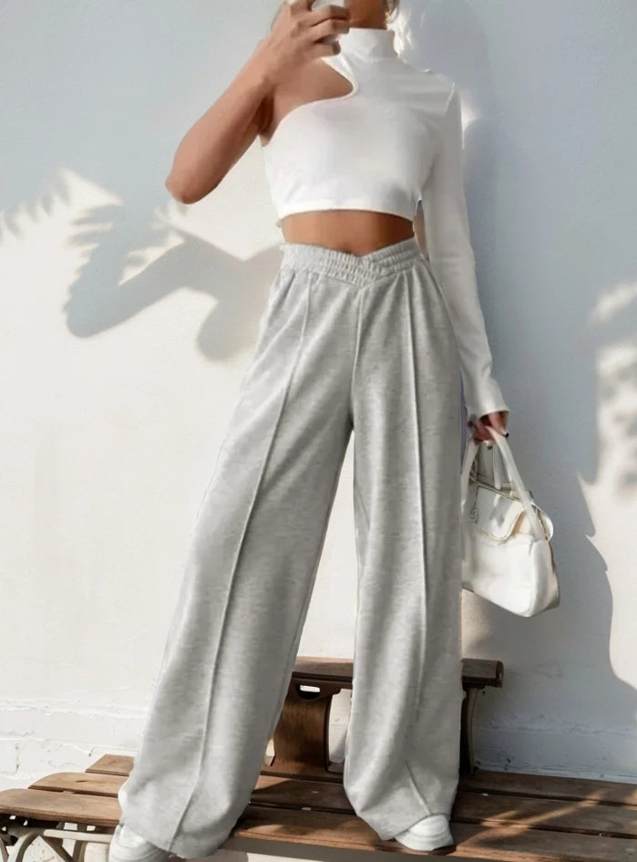 Comfy Loose Fit Elastic Waist Pants