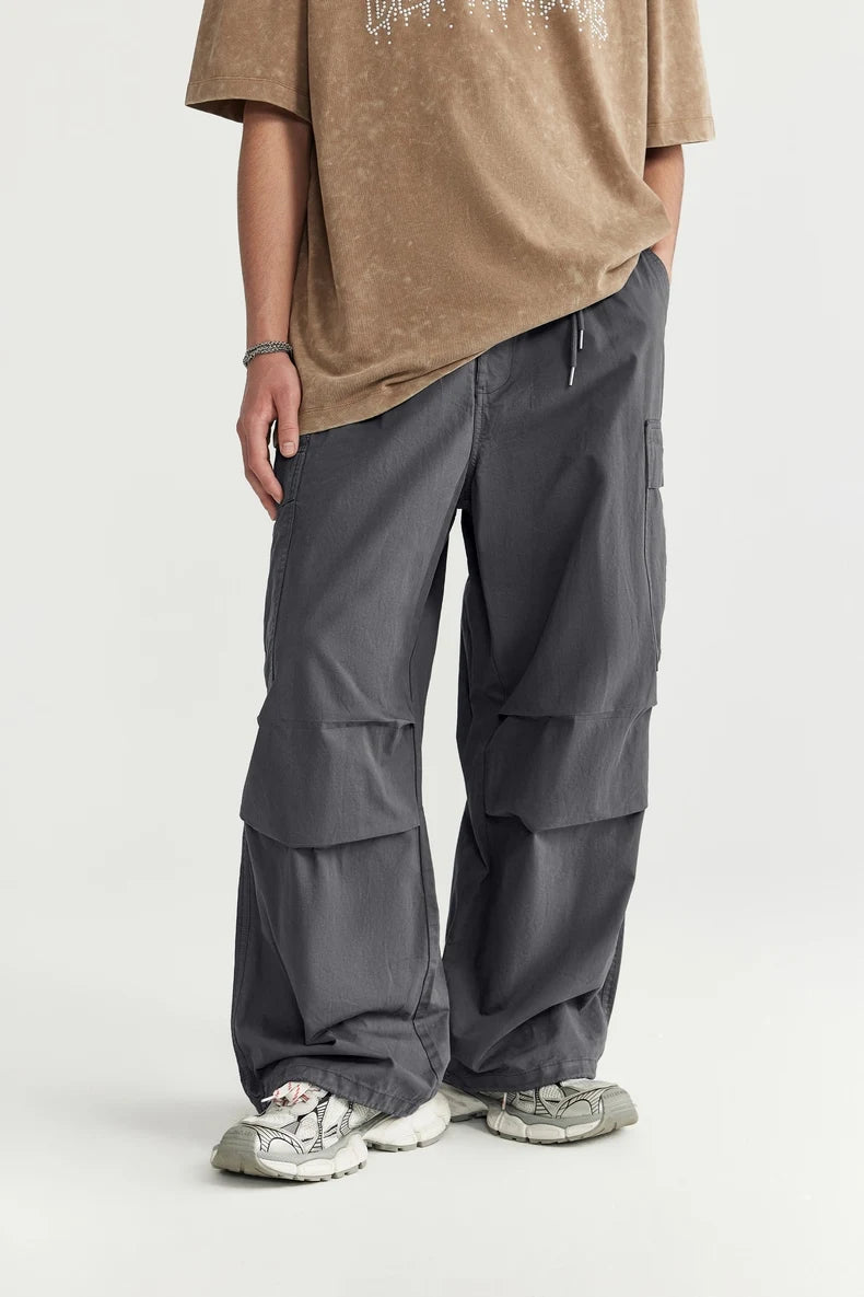 Trendy Wide Leg Cargo Pants