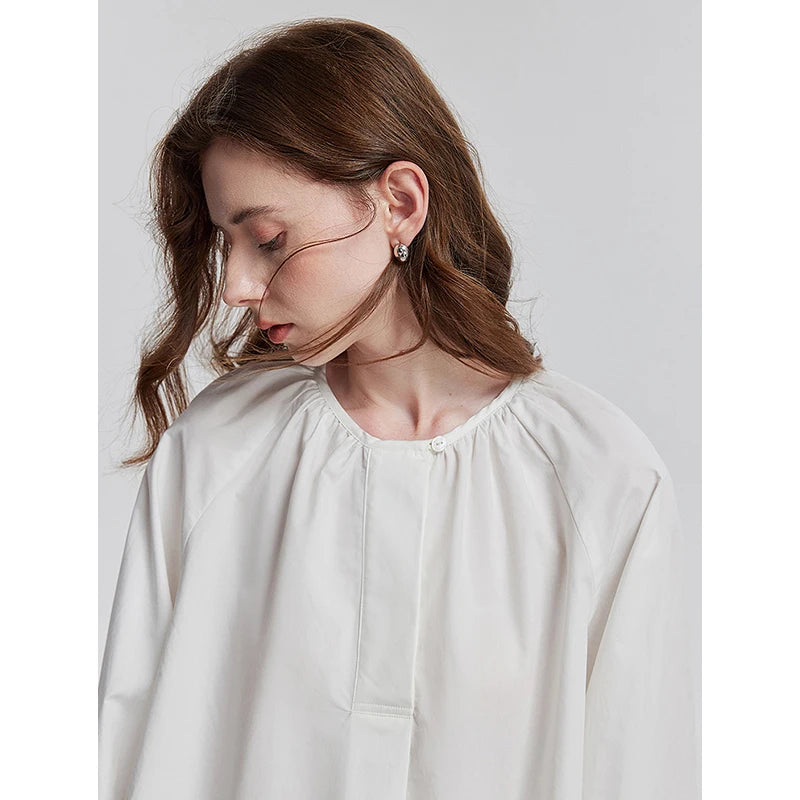 Lyocell Cotton Round Neck Doll Shirt