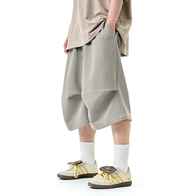 American Style Loose-Fit Cropped Pants