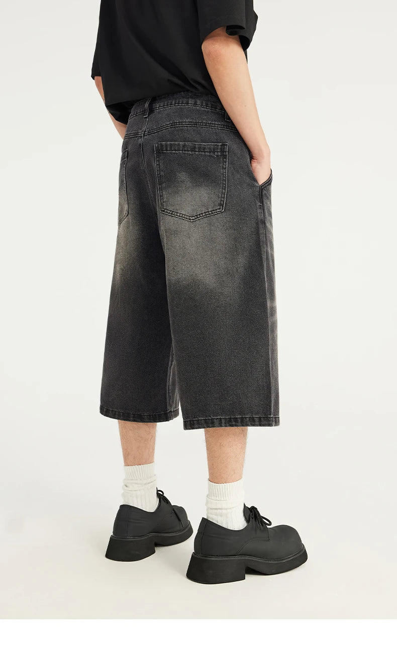 Trendy Inflation Washed Hip Hop Shorts