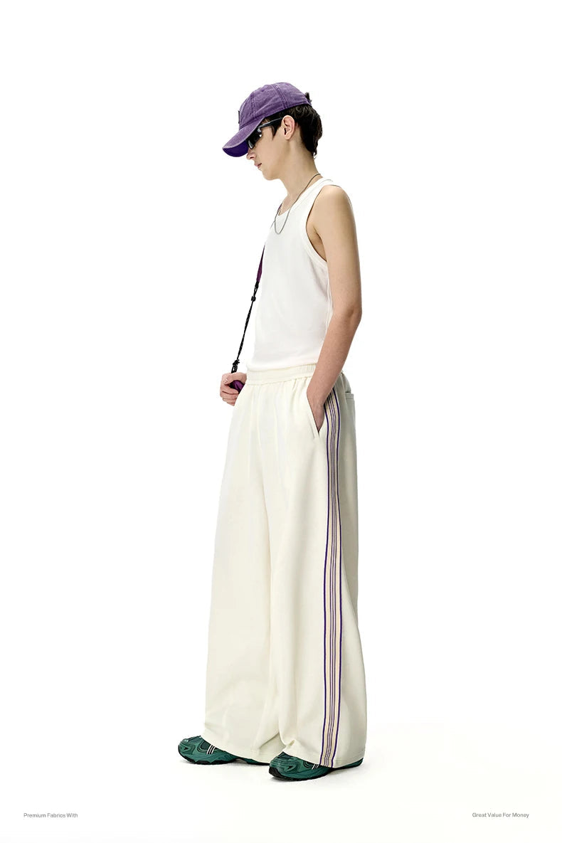 Colorblock Wide Leg Pants