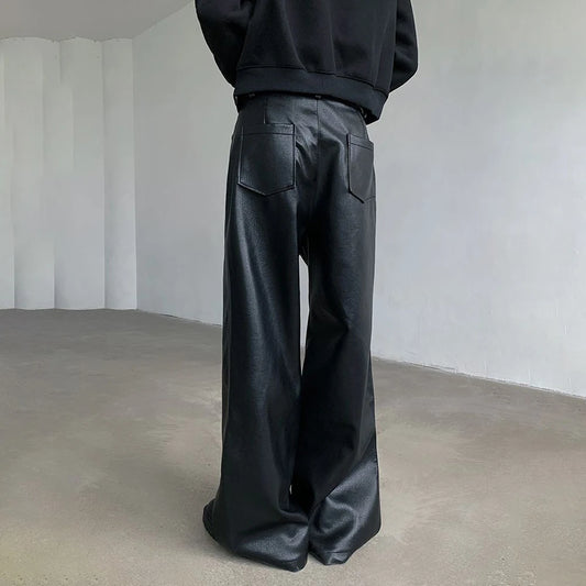 Rider Casual PU Leather Motorcycle Pants