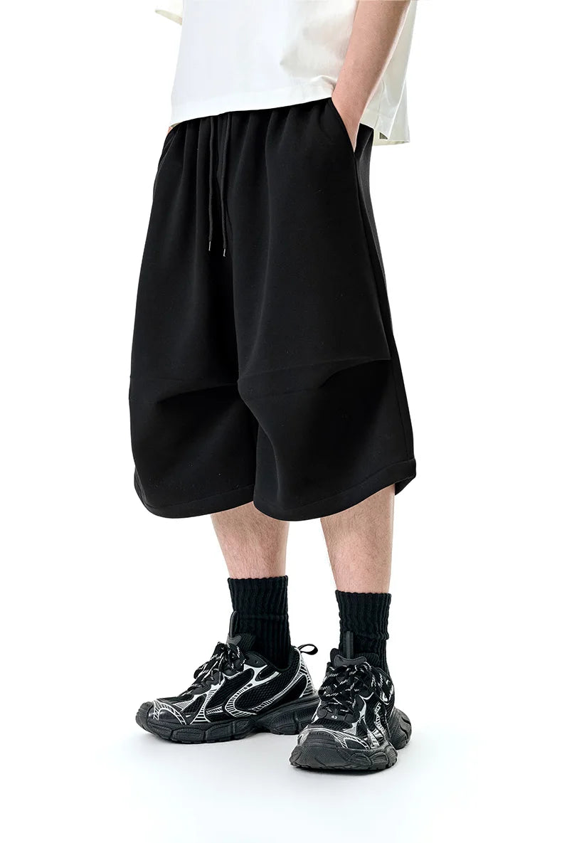 American Style Loose-Fit Cropped Pants
