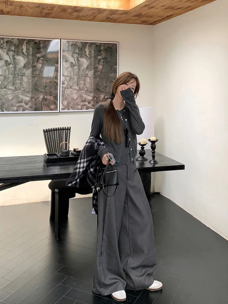 Modern Pleated Front Suit Trousers Pants