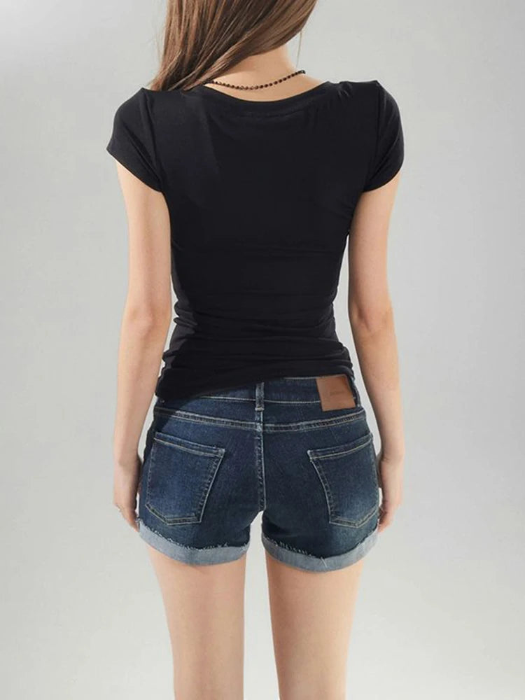 Versatile Slim Fit V-Neck T-Shirt