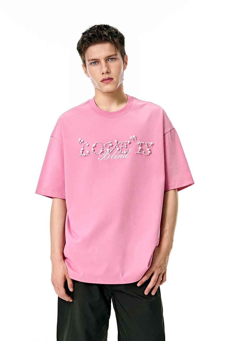 Heavyweight Beaded Letter Graphic T-Shirt