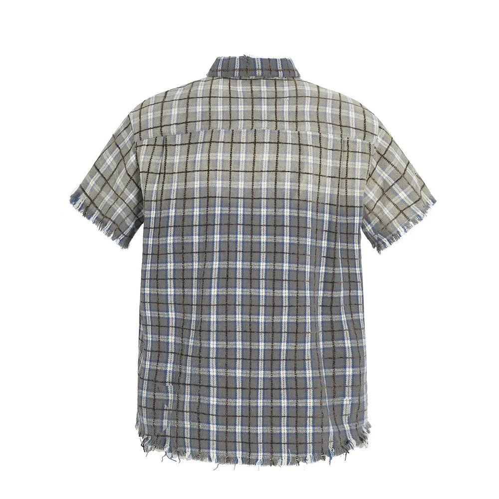 Gradient Dyed Loose Fit Cargo Shirt