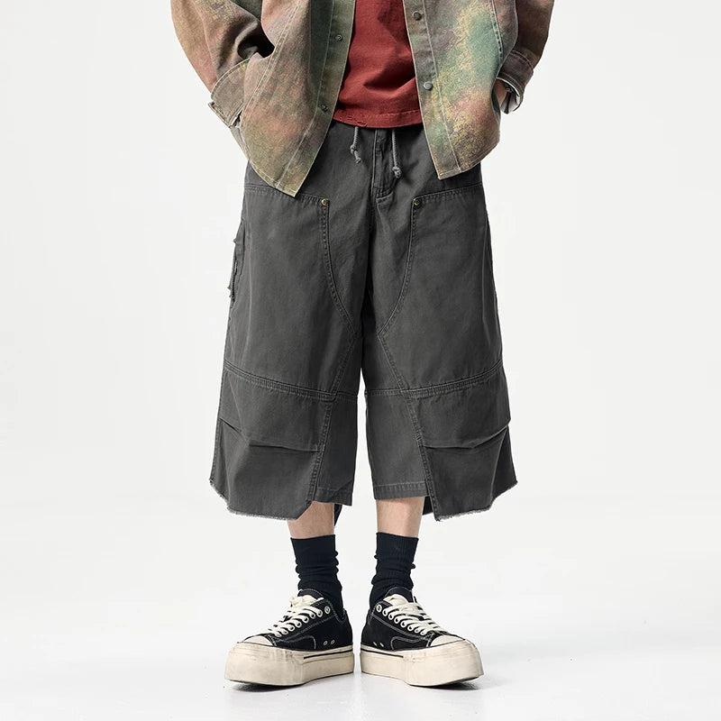 Vintage Loose Fit Cargo Jorts