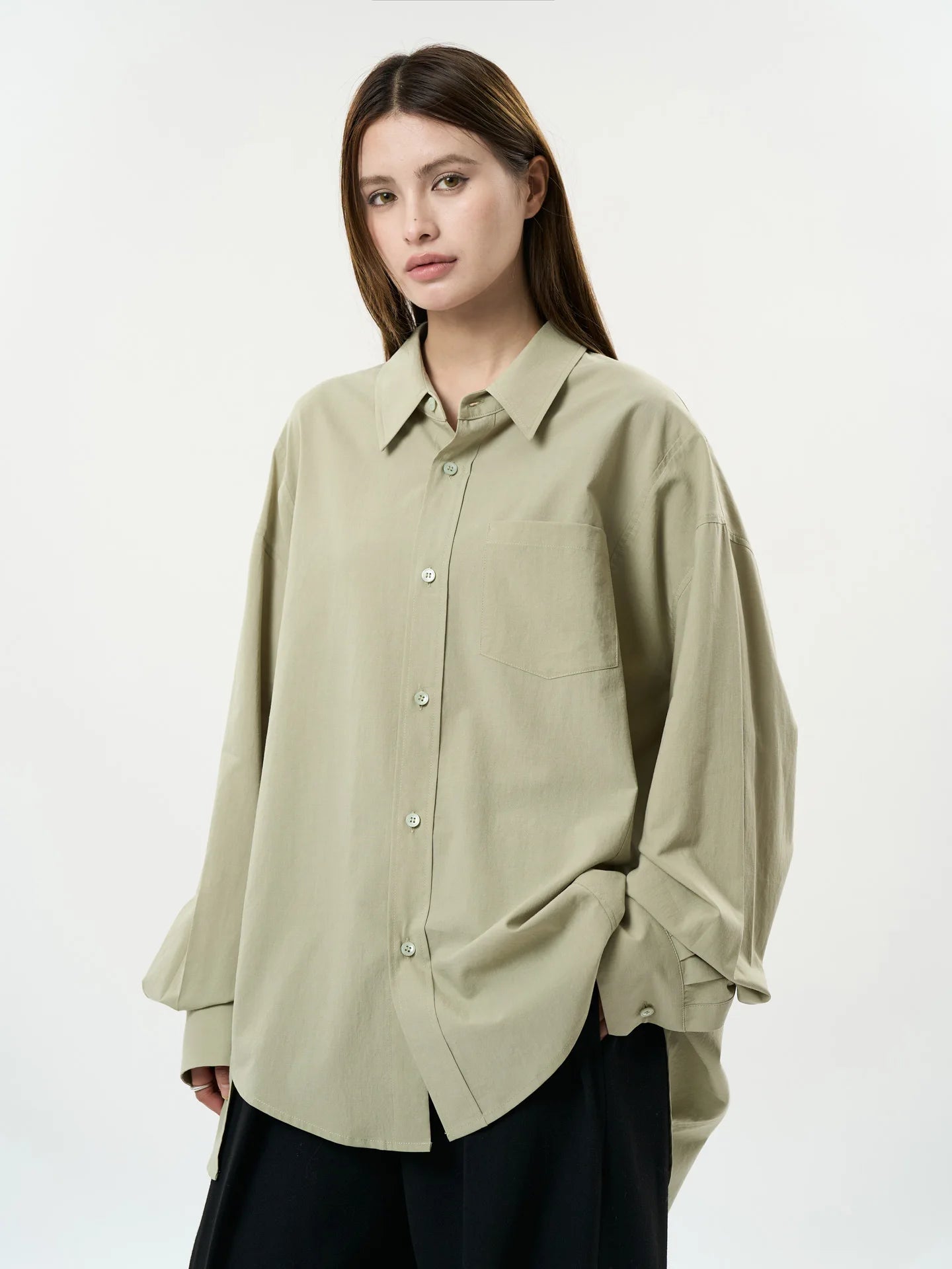 Stylish Casual Loose Collar Long Shirt